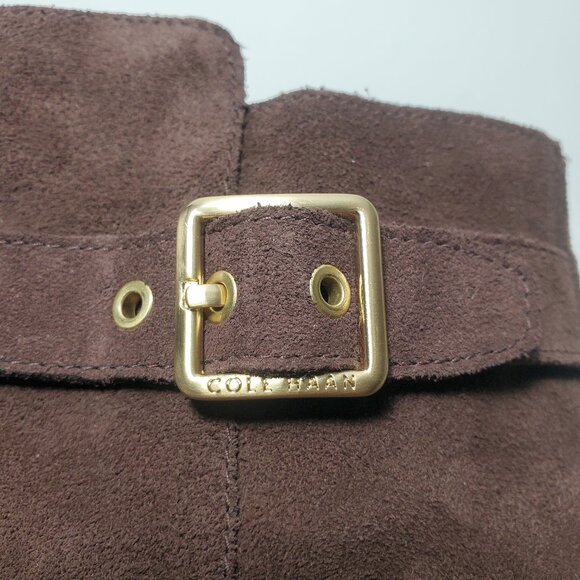 Cole Haan Size 7.5 Women’s Waterproof Indiana Chestnut Suede Ankle Booties - Picture 8 of 9